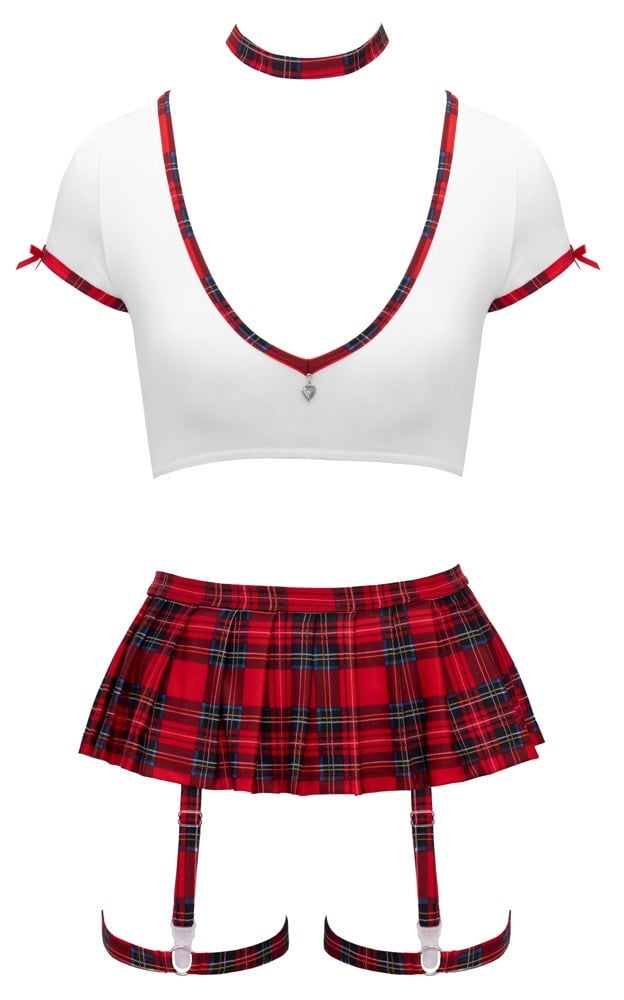 Multi-piece school uniform costume