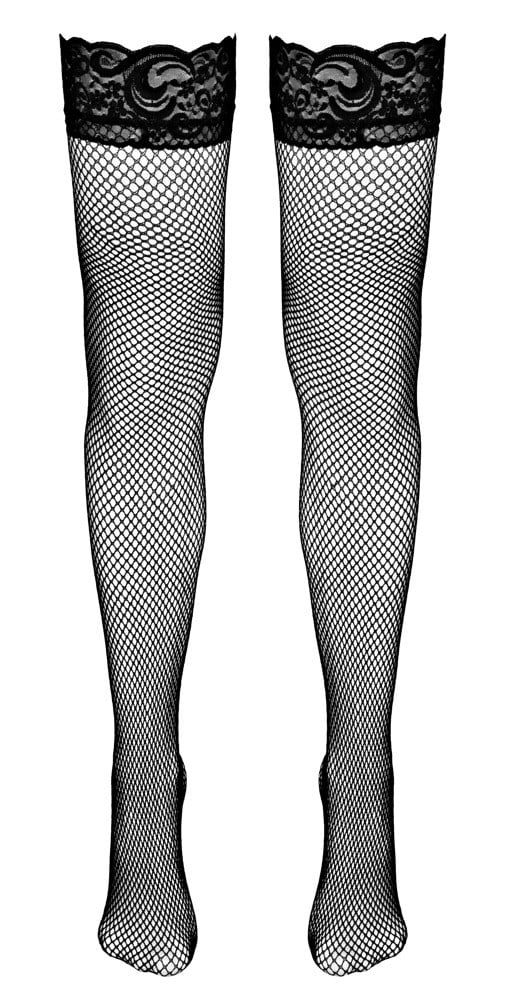 Hold-up Net Stockings Black