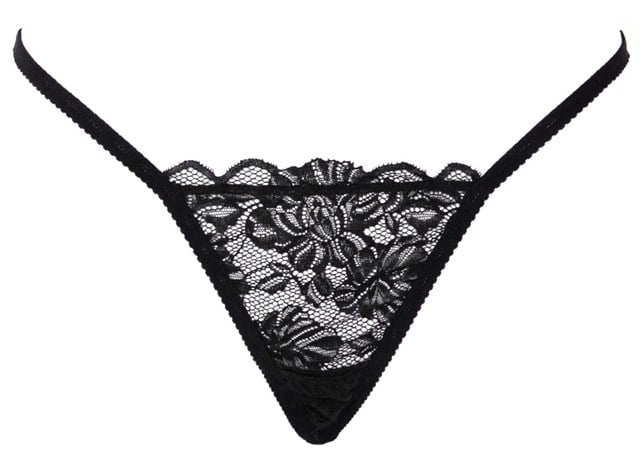 Black String With Rhinestones