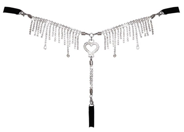 Black String With Rhinestones