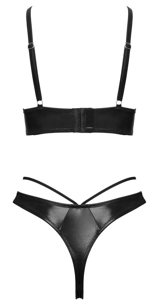 Bra & Crotchless Thong Set