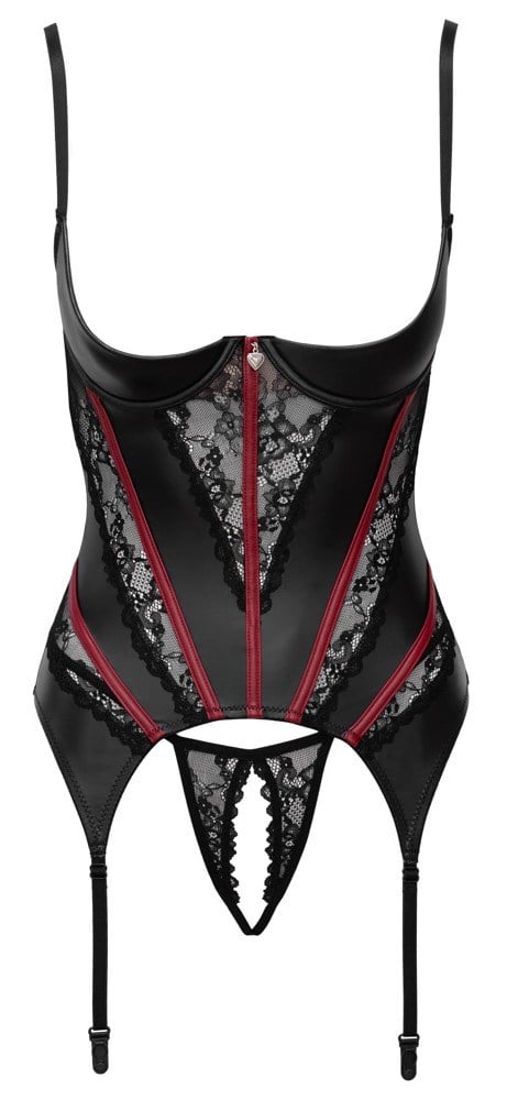Shelf Bra Basque & Lace String