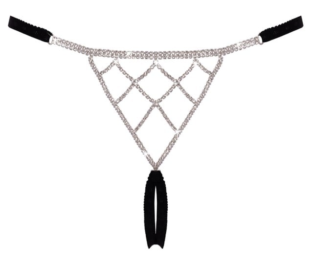 Crotchless String Rhinestone