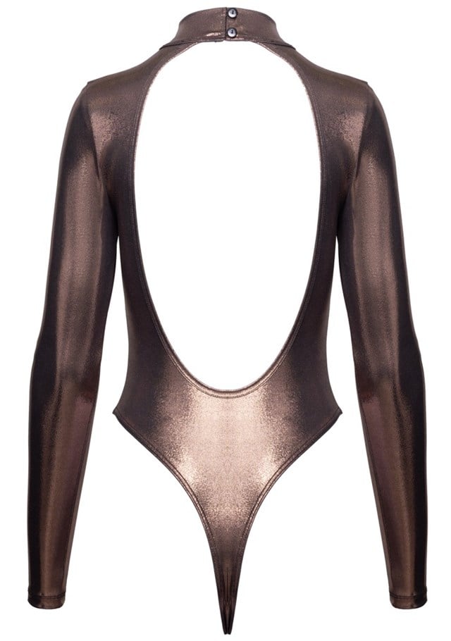 Golden Long-sleeved Thong Body
