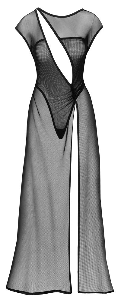 Long Net Dress Black