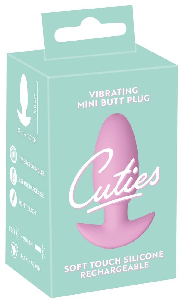 Vibrating Mini Butt Plug Pink