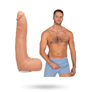 Dan Damage - Realistic Ultraskyn Dildo 25 Cm - Vanilla