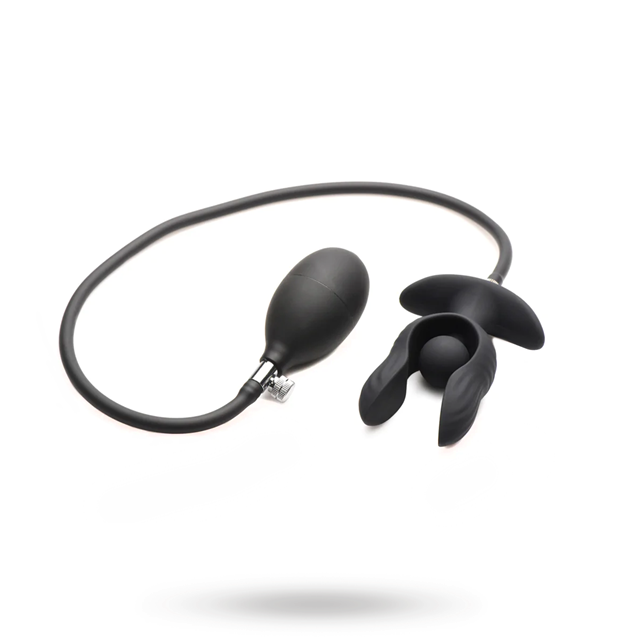 Dark Pearl Inflatable Vibrating Butt Plug With Remote Control