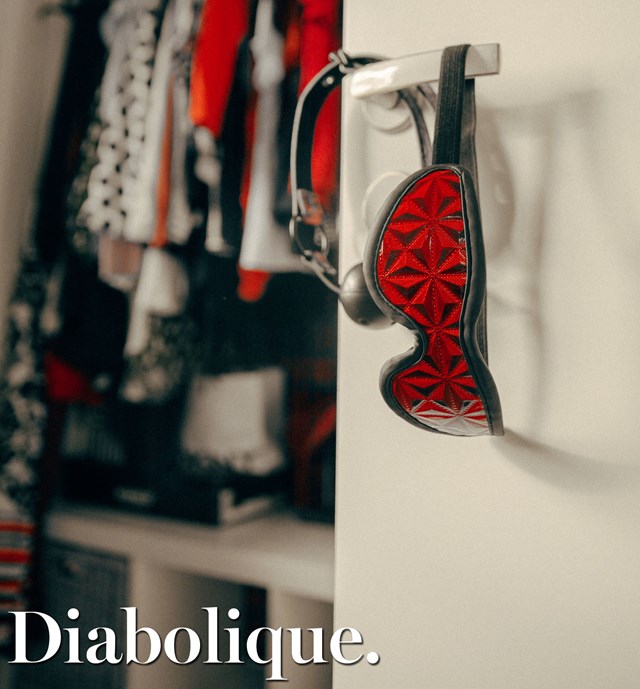 Diabolique Dark Red - Øyemaske