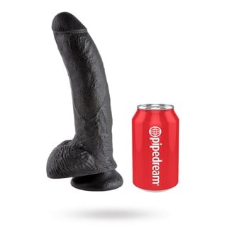 Cock With Balls 26 Cm - Black