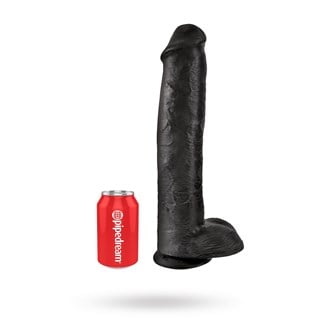 Cock With Balls 42 Cm - Black