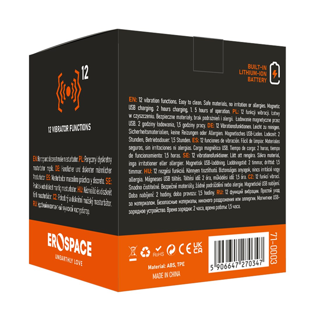 Discreet Male Masturbator With Vibrations