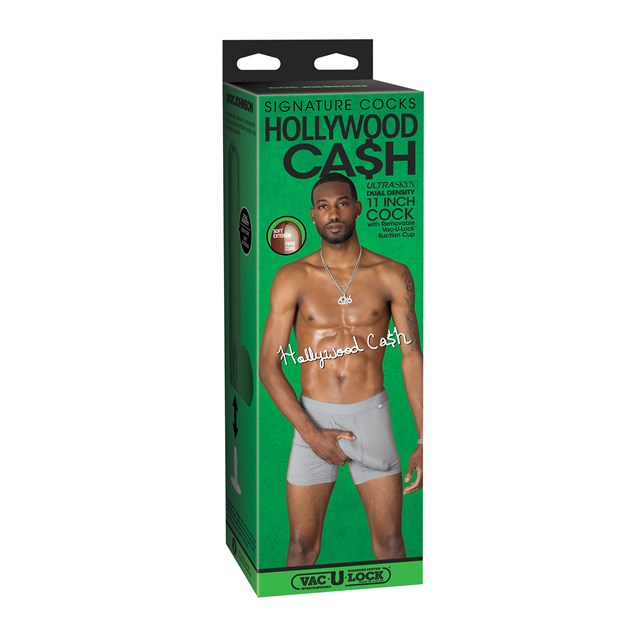 Hollywood Cash - Realistic ULTRASKYN Dildo 29 cm - Chocolate