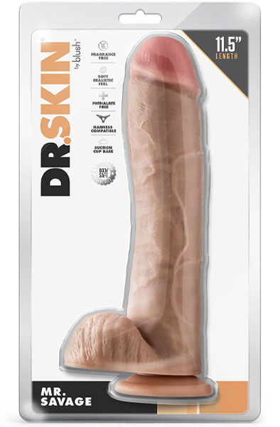 Dr. Skin Mr. Savage Dildo With Balls 29 cm