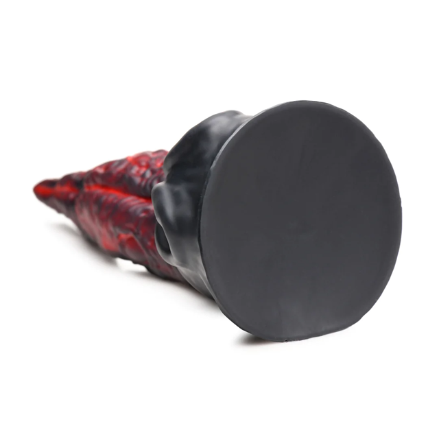 Dragon Tongue - Silicone Dildo - Red/Black