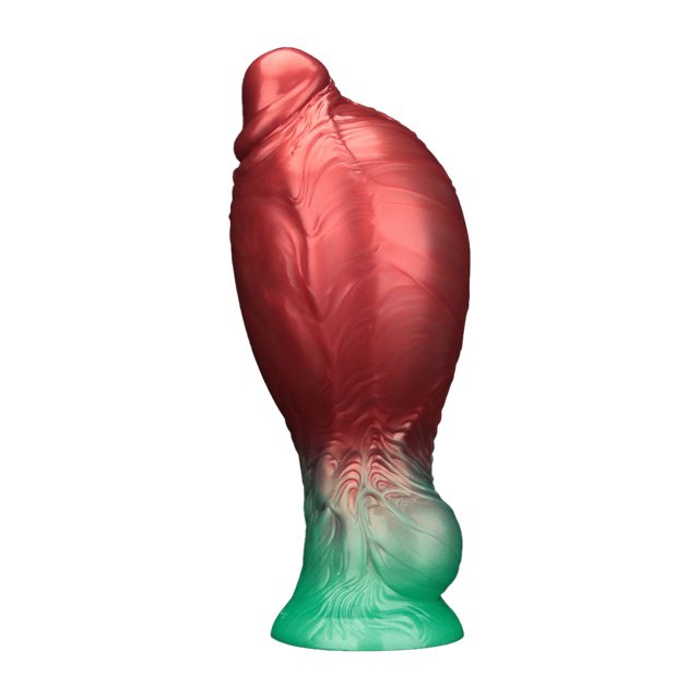 Dual Density Inflatable Dildo Red/Green 21 cm