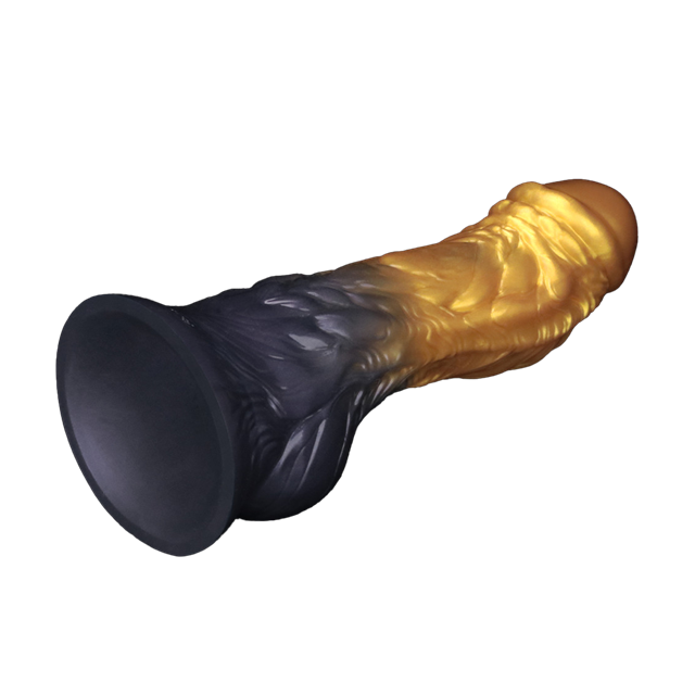 Dual Density Inflatable Dildo Yellow/Blue 21 cm