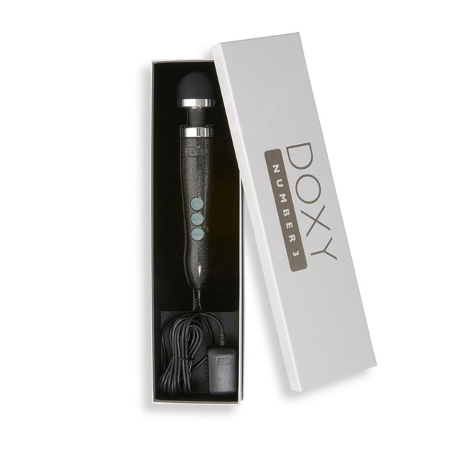Number 3 Wand Massasjestav - Disco Black