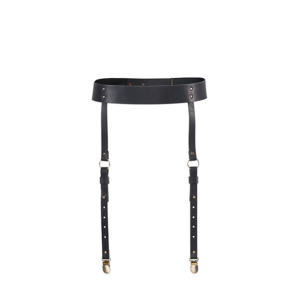 Indiscrets - Maze Suspender Belt Black