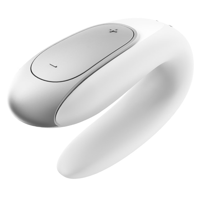 DOUBLE FUN PARVIBRATOR MED FJERNKONTROLL - HVIT