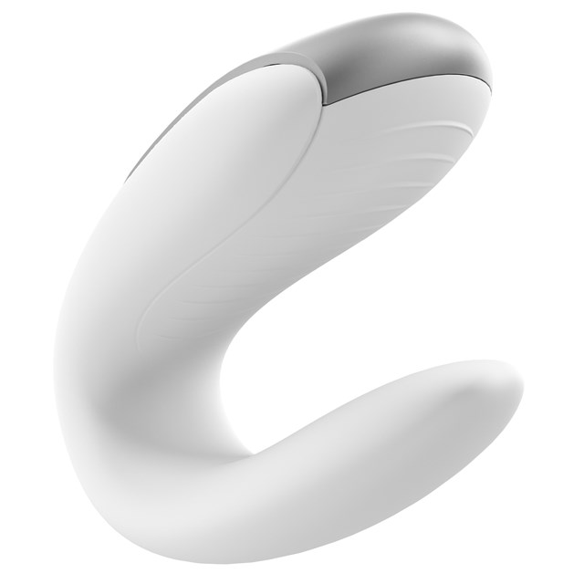DOUBLE FUN PARVIBRATOR MED FJERNKONTROLL - HVIT