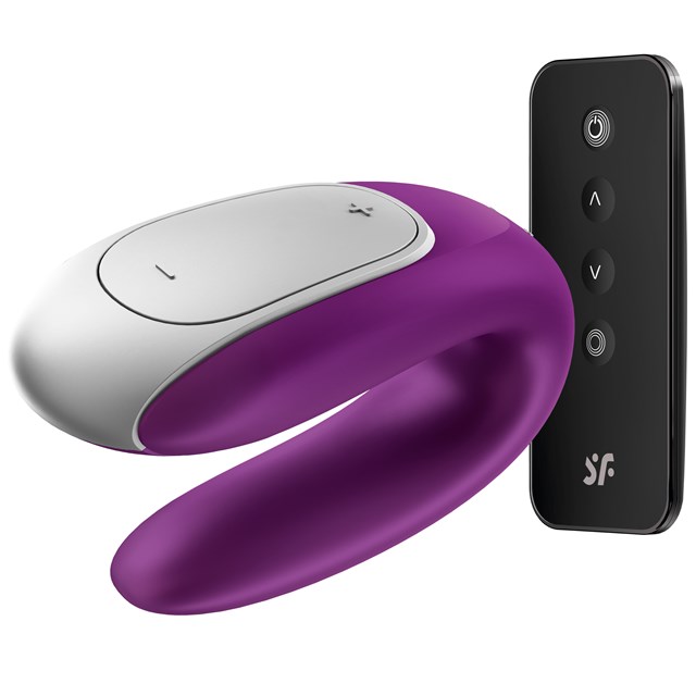 DOUBLE FUN PARVIBRATOR MED FJERNKONTROLL - LILLA