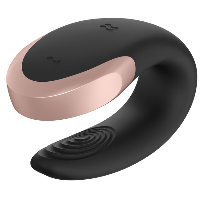 Double Love Luxury Partner Vibrator - Svart