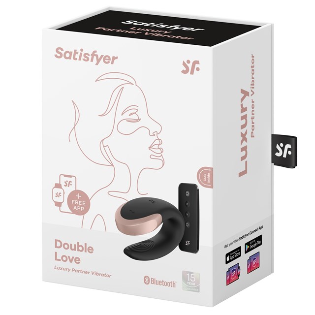 Double Love Luxury Partner Vibrator - Svart