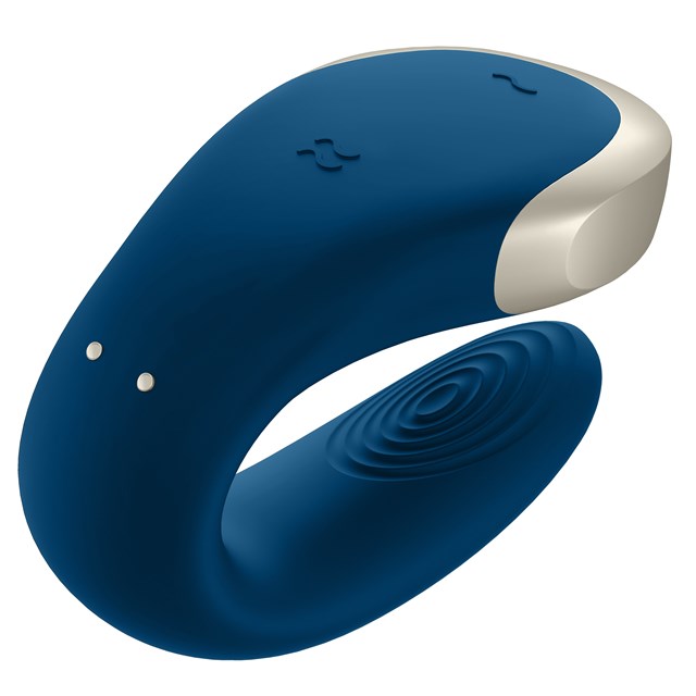 Double Love Luxury Partner Vibrator - Blå