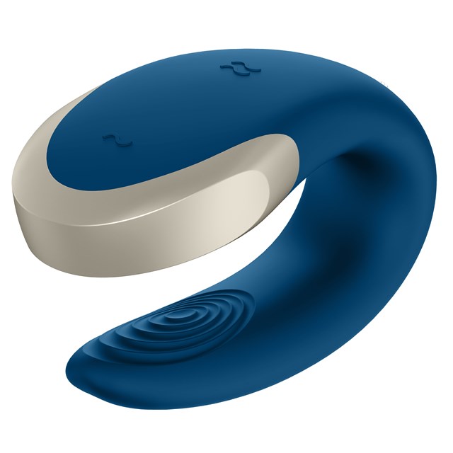 Double Love Luxury Partner Vibrator - Blå