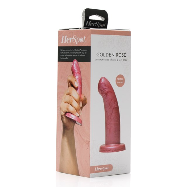 HERSPOT - GOLDEN ROSE SMALL DILDO