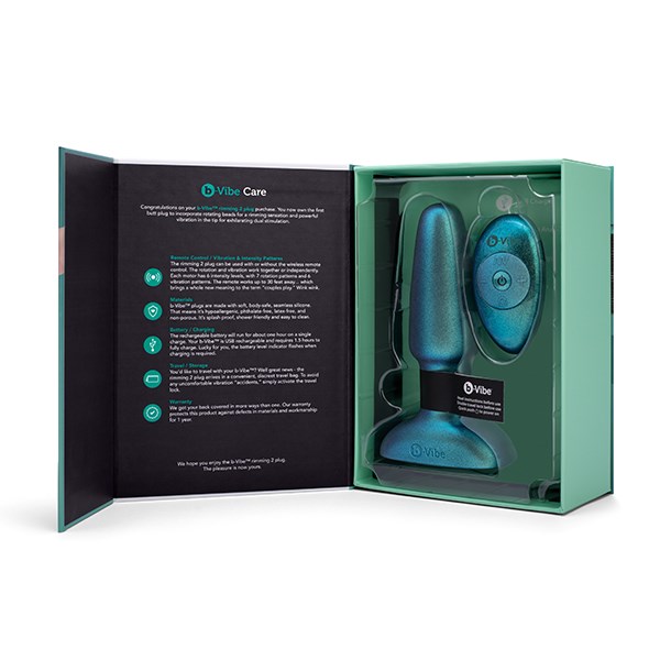 B-VIBE - Rimming 2 Remote Control - Space Green
