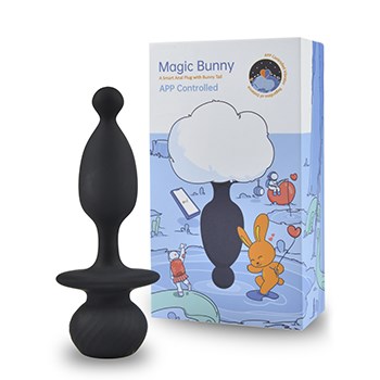 MAGIC MOTION - MAGIC BUNNY VIBRATING BUNNY TAIL ANAL PLUG