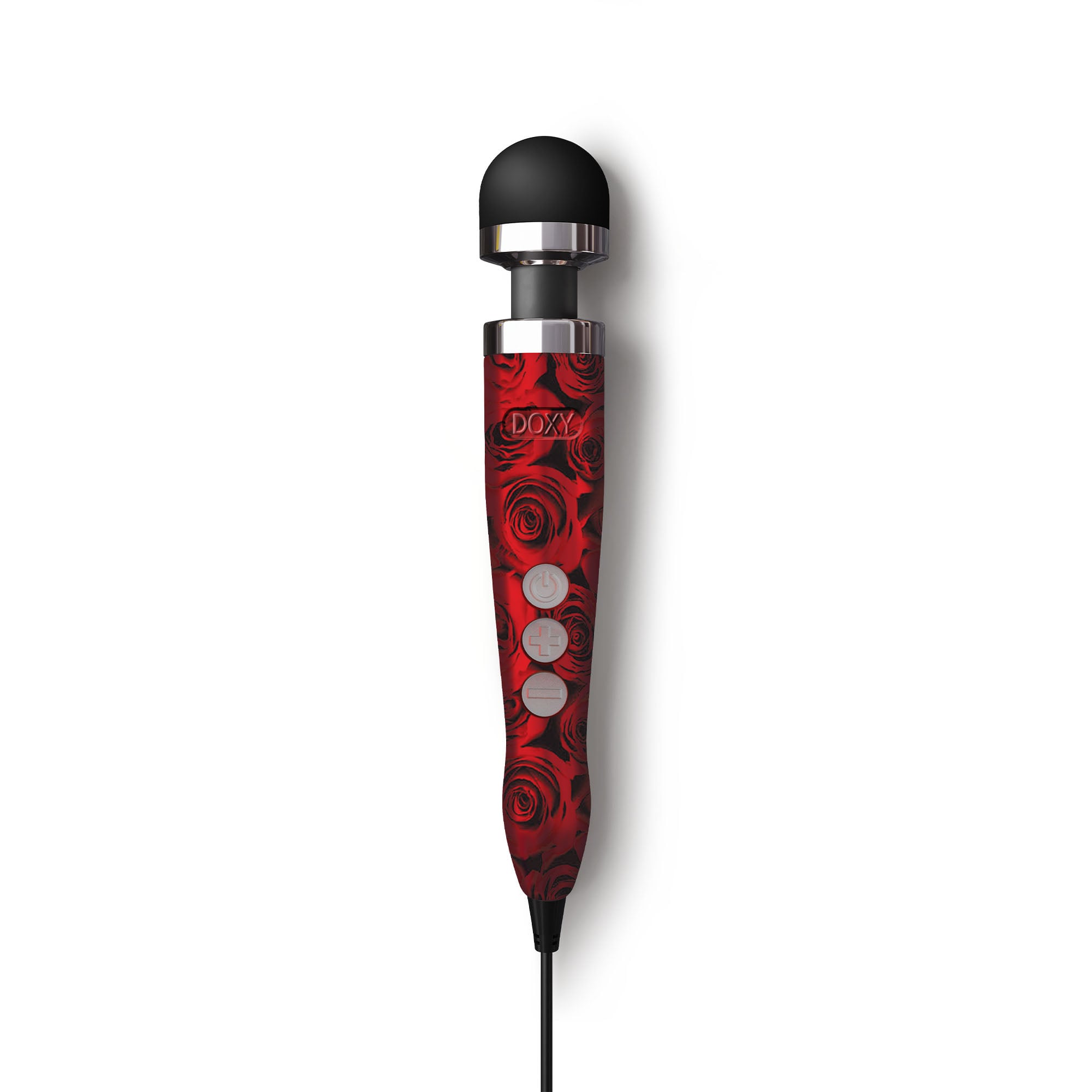 DOXY - NUMBER 3 WAND MASSAGER WITH CORD – ROSE PATTERN