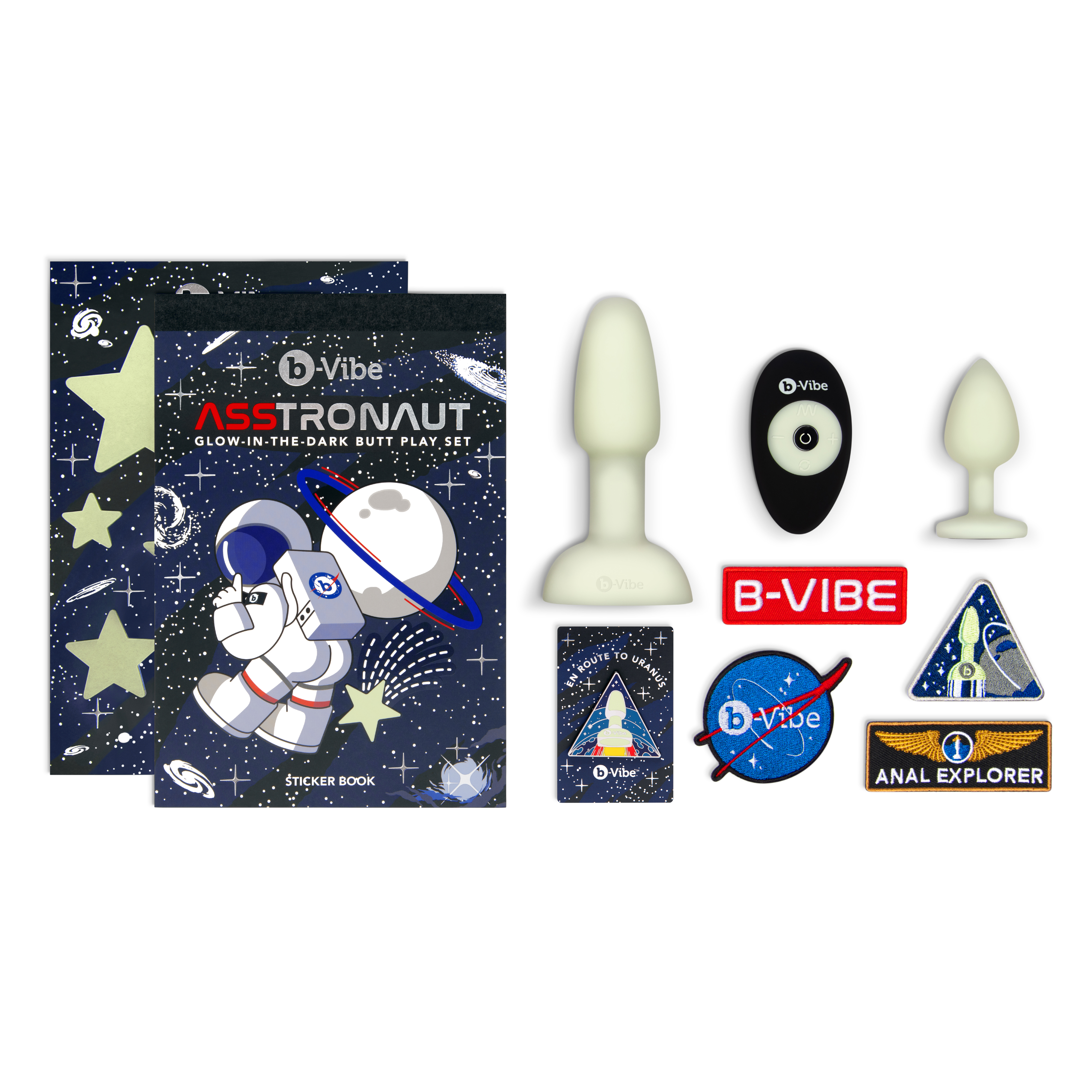 ASSTRONAUT GLOW-IN-THE-DARK BUTT PLAY SET
