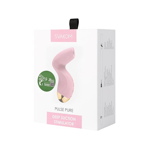 SVAKOM - PULSE PURE DEEP SUCTION STIMULATOR PALE PINK