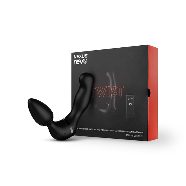 REVO TWIST DOUBLE TOY ANAL & PROSTATE MASSAGER BLACK