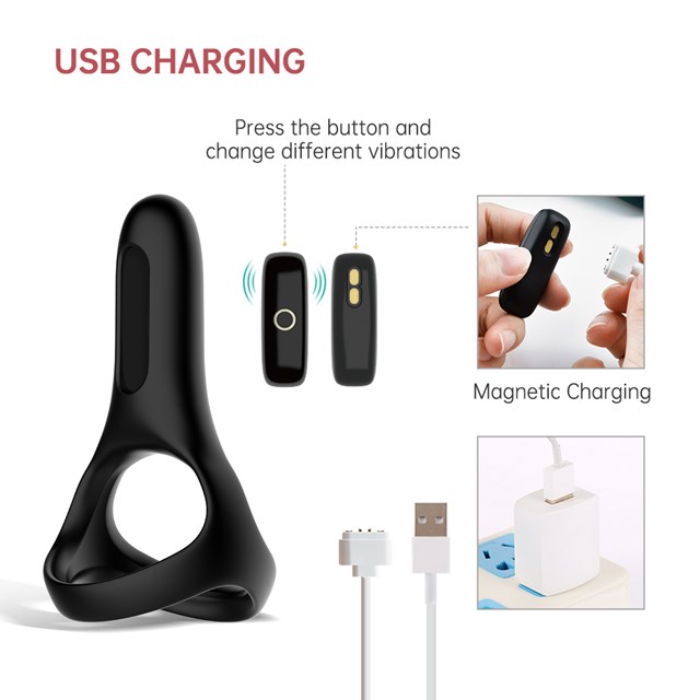 MAGIC RISE – SMART WEARABLE COCKRING – BLACK