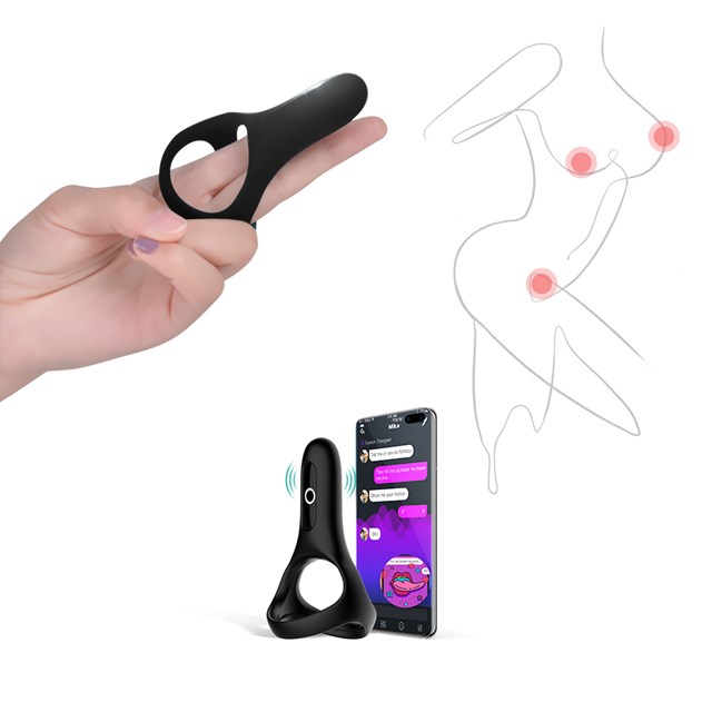MAGIC RISE – SMART WEARABLE COCKRING – BLACK