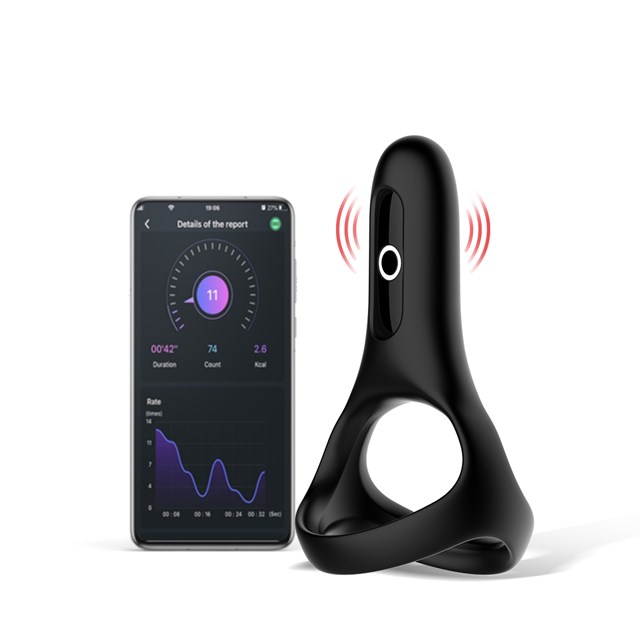 MAGIC RISE – SMART WEARABLE COCKRING – BLACK