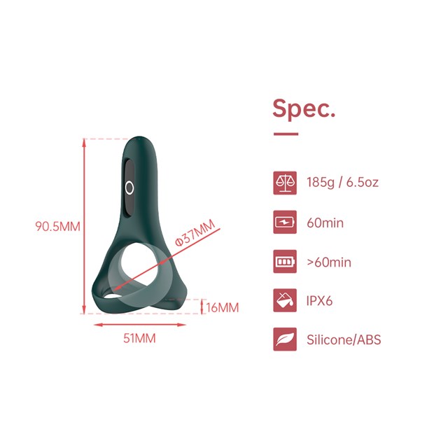 MAGIC RISE – SMART WEARABLE COCKRING – GREEN