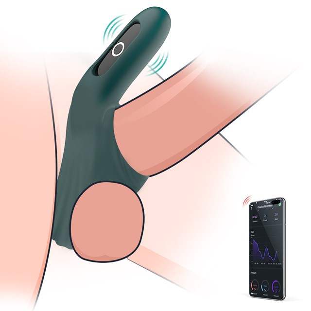 MAGIC RISE – SMART WEARABLE COCKRING – GREEN