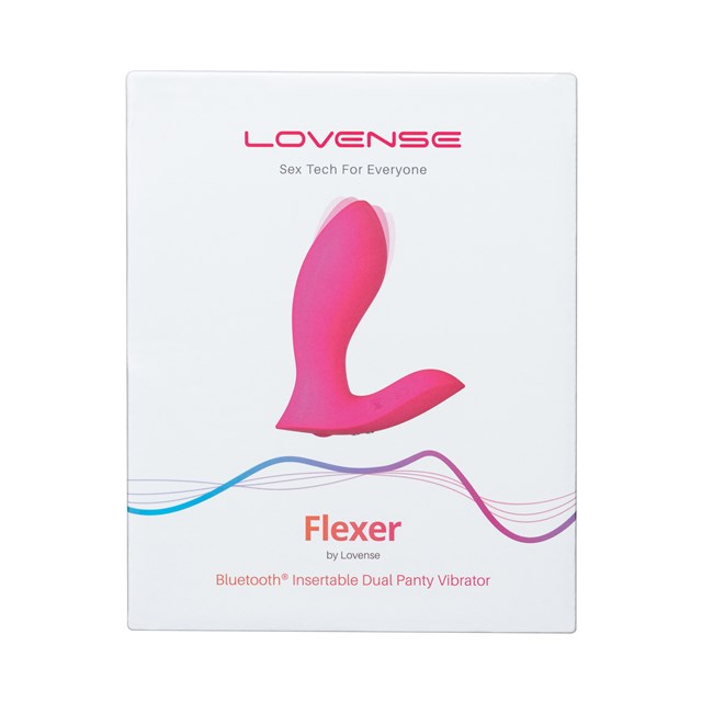 FLEXER INSERTABLE DUAL PANTY VIBRATOR - PINK