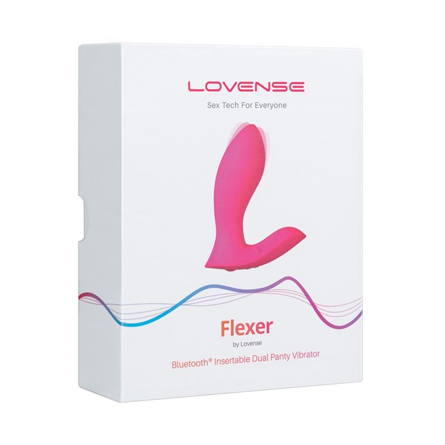 FLEXER INSERTABLE DUAL PANTY VIBRATOR - PINK