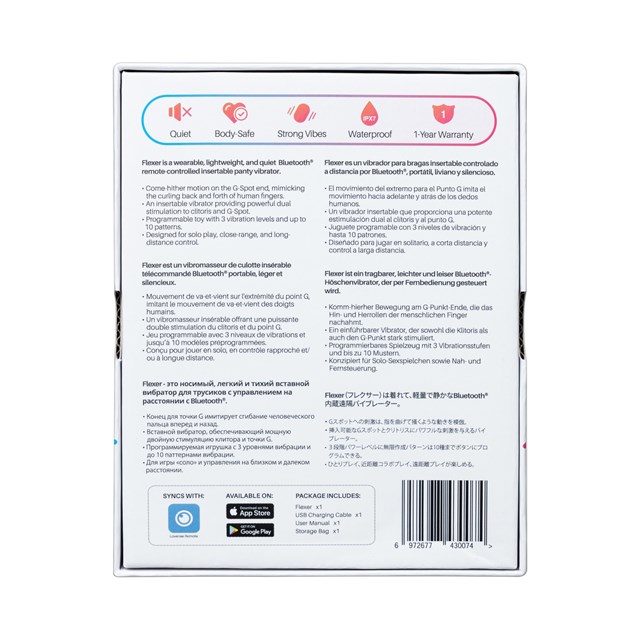 FLEXER INSERTABLE DUAL PANTY VIBRATOR - PINK
