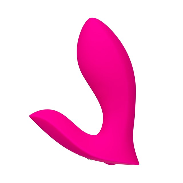 FLEXER INSERTABLE DUAL PANTY VIBRATOR - PINK