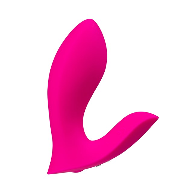 FLEXER INSERTABLE DUAL PANTY VIBRATOR - PINK