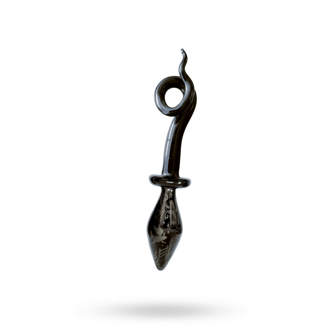 Fashionistas Glass Pigtail Butt Plug - Small