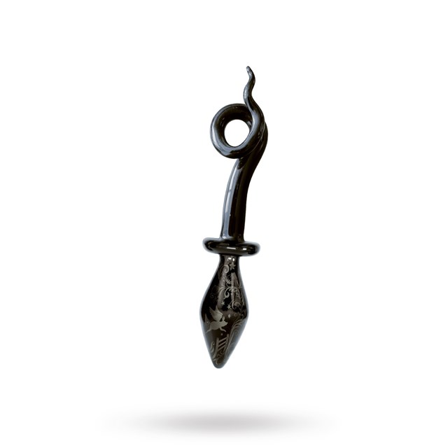 Fashionistas Glass Pigtail Butt Plug - Small