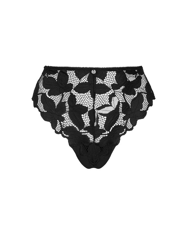 Black lace panties